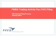 FINRA Trading Activity Fee (TAF) Filing TAF Online Filing 2015-01-08.pdf￭For January 2015 and later: •FINRA will not accept paper filings for reporting months January 2015 and