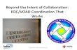 Beyond the Intent of Collaboration: EOC/VOAD Coordination ... · 2/13/2012 Beyond the Intent of Collaboration 1 Beyond the Intent of Collaboration: EOC/VOAD Coordination That ...