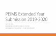 New PEIMS Extended Year Submission 2017-2018 · 2020. 7. 23. · PEIMS Extended Year (Summer Programs) 3 Data Collection Purpose Student extended year services Calculate ESY funding