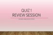QUIZ 1 REVIEW SESSION - Brown University · QUIZ 1 REVIEW SESSION DATABASE MANAGEMENT SYSTEMS. SCHEMA DESIGN & RELATIONAL ALGEBRA •A database schema is the skeleton structure that