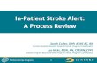In-Patient Stroke Alert: A Process Review · recognition or stroke alert time) Sentara Stroke Program 16 Measuring the Problem • Process observation (multiple in-patient stroke