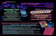 Vintage Tea · 91 Napa Road, Sonoma (707) 939-1500 • sonomaseniorliving.com. $20 per person. Door Prize Awarded for BEST HAT. VINTAGE HOUSE SINGERS . SPRING CONCERT “THE BEST