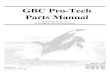 GBC Pro-Tech Parts Manual - ADSS2 - 16: 001 - 428 Adjustable chain tensioner assembly 2 - 17: 001 - 432 Rewind drive assembly ( CNO ) 2 - 18: 001 - 435 Force guage sensor assembly