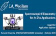 Spectroscopic Ellipsometry for In Situ Applications...Spectroscopic Ellipsometry is a useful technique for monitoring in situ dynamic processes. –Determine thickness, growth/etch