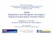 ADAM Adaptation and Mitigation Strategies: Supporting European … · 2018. 1. 15. · The costs and benefits of adaptation Share of residual damages, adaptation costs, and mitigation