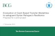 Evaluation of Cash Based Transfer Modalities to safeguard ... · unconditional cash transfers as an effective and efficient way to deliver assistance, ... cash transfers in improving