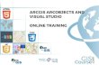 ARCGIS ARCOBJECTS AND VISUAL STUDIO ONLINE TRAINING · 2018. 2. 7. · ARCGIS ARCOBJECTS AND VISUAL STUDIO ONLINE TRAINING . The course is concentrated on the development of Web GIS