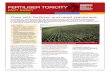 Fertiliser Toxicity fact sheet - GRDC...row is basically double that of a 15cm row. to avoid this increased fertiliser concentration in wide-row systems the safe rate of in-furrow