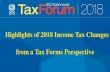 Highlights of 2018 Income Tax Changes from a Tax Forms ... · Form 4684 Casualties and Thefts. 24. Form 4684 Casualties and Thefts. 25. Form 4684 Casualties and Thefts. 26. Form 6251