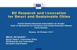 EU Research and Innovation for Smart and Sustainable Cities · 2017. 10. 31. · EU Research and Innovation for Smart and Sustainable Cities United Nations Economic Commission for