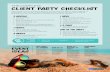 Client Party checklist · Mail or email your invitations Purchase party favors and raffle items ... awesome! Nailed It! Host a pizza party at a local joint the first Friday night
