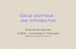 Calcul distribué : une introductioncdsweb.u-strasbg.fr/meeting3/Calcul_distribue.pdf · ¾On n’a pas toujours la bibliothèque installée ¾Des bibliothèques ou des environnements