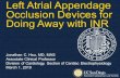 Left Atrial Appendage Occlusion Devices for Doing Away with INRsdbiomarkerssymposium.com/presentations2019/Hsu_1.pdf · • Review technique for novel treatments for ligation or occlusion