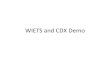 WIETS and CDX Demo - CLU-IN€¦ · WIETS and CDX Demo. Intro Today we will go over: • What are WIETS and CDX • Diﬀerent User Types for WIETS • CDX RegistraLon • Using WIETS.