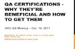 QA CERTIFICATIONS - Software Testing Training and Software ... of... · 7 ABOUT THE ISTQB • ISTQB is the International Software Testing Qualifications Board that is composed of