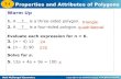 New 6-1 7-1 Properties and Attributes of Polygons · 2017. 1. 9. · 6-1 Properties and Attributes of Polygons Example 3B: Finding Interior Angle Measures and Sums in Polygons Find