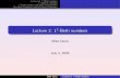 Lecture 2: L2-Betti numbers - Department of Mathematicsmath.osu.edu/~davis.12/talks/Montreal/Montreal-L2.pdf · Lecture 2: L2-Betti numbers L2 algebraic topology L2-Betti numbers