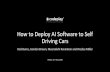 Driving Cars How to Deploy AI Software to Self How to Deploy AI Software to Self Driving Cars Rod Burns,