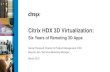 Citrix HDX 3D Virtualization - NVIDIA · • Cisco UCS and HP servers • NVIDIA GRID K1 and K2 cards • 20 CAD users per HP DL380p • Citrix NetScaler for secure access by 3rd