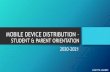 New MOBILE DEVICE DISTRIBUTION · 2016. 11. 22. · requirements for byod •byod = bring your own device •parents read and sign the byod form: fm-7523 •byod form is located on