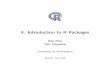 8. Introduction to R Packages - University of Washingtonfaculty.washington.edu/kenrice/rintro/rintro20sess08.pdfUniversity of Washington Seattle, July 2020 In this session ‘Base’