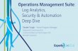 AUTOMATION Log Analytics, Security & Automation Deep Dive€¦ · AUTOMATION What’s this session about? •Lot’s of demo’s! •Log Analytics Search, and now what? •OMS Security
