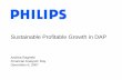 Sustainable Profitable Growth in DAPimages.philips.com/is/content/PhilipsConsumer/Campaigns/CA2015… · 21/10/2015  · Snapshot: DAP portfolio 2007. Domestic Appliances. Health