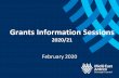 Grants Information Sessions€¦ · • Branding and Marketing • Points to Note / Key Dates • Other sources of funding - Grantfinder • Questions & Answers. Introductions Realising