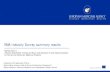 EMA Industry Survey summary results · EMA Industry Survey summary results . Industry survey – Timelines and Response rate o 22 January 2018 – The Industry survey was launched