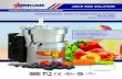 JUICE BAR SOLUTION - Omcan Inc. · JUICE BAR SOLUTION The professional centrifugal juice extractor #28 accepts any kind of vegetables (carrots, tomatoes, grapes, cucumbers, apples,
