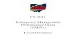 New FY 2011 Emergency Management Performance Grant (EMPG) …ema.ohio.gov/Documents/PreparednessGrants/2011 EMPG Local... · 2011. 9. 16. · EMA as July 1, 2011 through June 30,