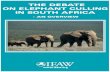 THE DEBATE ON ELEPHANT CULLING IN SOUTH AFRICA...in Addo Elephant National Park. Today South Africa has a total elephant population of about 17,000, of which about 12,500 occur in
