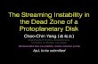 The Streaming Instability in the Dead Zone of a ... · Dead zone 16H−1 Dead zone 32H−1 −4 −2 024 z/H g 10−4 10−3 10−2 10−1 100 α SS (z) Dead zone 32H−1 Dead zone
