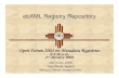 ebXML Registry Repositorysage.wherever.org/references/docs/ebXML.pdf · Source: UN/CEFACT eBusiness Architecture v0.83, 12 December 2002 services. Registry Client Registry Services