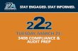 340B COMPLIANCE & AUDIT PREP · The audit coordinator and your specific auditor will be on the call Confirm participation in 340B Program and review the purpose of the audit Confirm