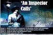 ‘An Inspector Calls’€¦ · Settings required • Unlike lots of plays, there is just one location described. There is no interval but if you used Proscenium Arch you could close