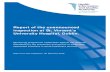 Report of the unannounced inspection at St. Vincent’s ... evaluating the clinical effectiveness and cost-effectiveness of drugs, equipment, ... out at St. Vincent’s University