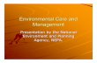 Environmental Care and Management Presentationlogisticsmeds.weebly.com/uploads/4/0/2/6/40268525/environmental_ca… · environmental pollutants. POLLUTION Contamination or undesirable
