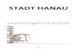 STADT HANAU · Doppelhaushalt der Stadt Hanau Gesamtergebnishaushalt 2012/2013 - EUR - Stadt Hanau Pos. Konten Bezeichnung vorl. Ergebnis 2010 Ansatz 2011 Ansatz 2012