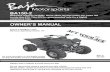 BA150-2€¦ · BA150-2 Read this manual carefully. Never allow anyone under 14+ years old to ride this ATV. This ATV is recommended only for a highly experience rider