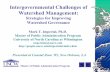 Intergovernmental Challenges of Watershed Managementpeople.uncw.edu/imperialm/Instructor/Papers/CZ_'05_Final.pdf · – Achieving direction, control, and coordination of ... – Federalism,