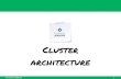 Cluster architecture · MR (v2) Architecture 7 client node resource manager node other node manager nodes client JVM task JVM MR program job ResourceManager HDFS YARN NodeManager