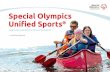 Special Olympics Unified Sports in Leichter Sprache€¦ · Unified Sports® gibt es in allen Sportarten von Special Olympics. Für alle Unified Sports® Wettbewerbe gelten die Regeln