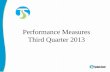Performance Measures Third Quarter 2013€¦ · Goal: 0% Growth in Ridership Level . Result: 1.7% Decrease YTD . 3 . Ridership . 2010 = 517,192 2011 = 485,551 . 2012 = 490,110 . Proj.