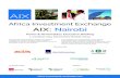 AIX: Nairobi - Africa Investment Exchange€¦ · 2-3 October 2019, Fairmont the Norfolk, Kenya AIX: Nairobi brings together project developers, suppliers of oﬀ-grid services, policy-makers,