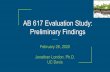 AB 617 Evaluation Study: Preliminary Findings Davis AB 617... · 26.02.2020  · AB 617 Evaluation Study: Preliminary Findings . February 26, 2020. Jonathan London. Ph.D. UC Davis.