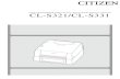 CL-S321/CL-S331 - Citizen Systems · подключить принтер к стабилизатору напряжения. 5. Во избежание поражения электрическим