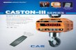 Swivel Hook Rechargeable Battery TW-100 Remote CASTON-III ...€¦ · TW-100 Remote Control with Tele-weigh display. (Bluetooth models only) Swivel Hook CASTON-III Series are rugged