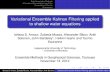 Variational Ensemble Kalman Filtering applied to shallow ...€¦ · A Variational Ensemble Kalman Filter Computational Results Conclusions.. Variational Ensemble Kalman Filtering