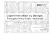 Experimentation by Design: Perspectives from research...2017/12/07  · Lucy Kimbell Innovation Insights Hub, UAL @lixindex l.kimbell@arts.ac.uk Experimentation by Design: Perspectives